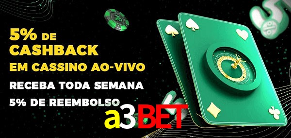 Promoções do cassino ao Vivo a3bet